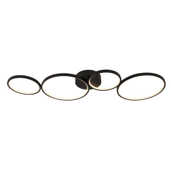 LED Plafonnier 3000 K L : 98 cm dimmable noir blanc