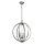 Lampe &agrave; suspendre en m&eacute;tal ILLUSION en nickel moderne rond