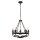 Lustre Noir Rustique Fer forgé Ø 54 cm 5x E14
