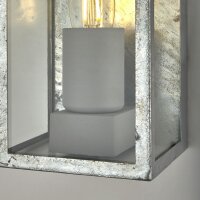Applique extérieure IP44 en argent E27 verre...