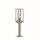 Lampe dextérieur jardin 50 cm IP44 en argent carré E27