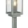 Lampe dextérieur jardin 50 cm IP44 en argent carré E27