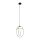 Suspension Noir Blanc E27 Verre Métal Moderne TRISTAN