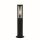 Borne déclairage en acier inoxydable IP44 E27 45 cm noir gris fumé