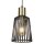 Suspension E27 Ø 16 cm en noir laiton métal