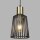 Suspension E27 Ø 16 cm en noir laiton métal