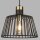 Suspension Noir Laiton E27 Ø 30 cm Métal