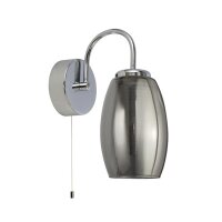 Applique LED avec interrupteur verre fumé 3000 K...