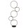 Lampadaire LED avec variateur 116 cm noir blanc 3000 K