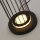 Lampadaire bas LED 117 cm noir blanc rond