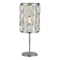 Lampe de table cristal métal 47 cm D : 19,5 cm...