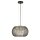 Suspension Noir 4x G9 Ø 35 cm Métal Verre
