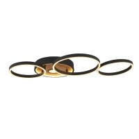 Plafonnier LED Noir Marron L : 89 cm 3000 K 936 lm...