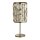 Lampe de table en laiton antique champagne E14 47 cm cristal
