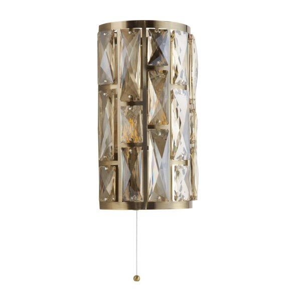 Applique cristal avec interrupteur H : 27 cm Art Déco FRANK