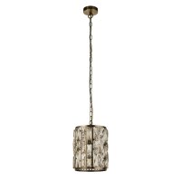 Suspension Art Déco D : 22 cm E27 abat-jour cristal
