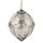 Lampe à suspendre ronde Ø 32 cm Art Nouveau Boule Abat-jour Chrome Clair