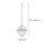 Lampe à suspendre ronde Ø 32 cm Art Nouveau Boule Abat-jour Chrome Clair