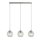 Suspension Abat-jour sphérique Verre L : 81 cm 3-flamme E27