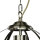 Suspension boule Ø 32 cm 3x E14 en laiton antique Art Nouveau