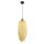 Boho Lampe &agrave; suspendre bois bambou &Oslash; 20 cm pour E27 Naturel Noir