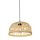 Boho Lampe &agrave; suspendre Corbeille &Oslash; 40 cm Bambou pour E27Natur Noir