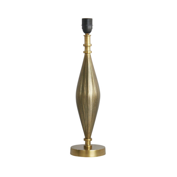 Support pour lampe de table E27 H : 50 cm laiton antique massif