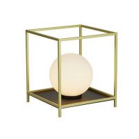 Lampe de table petite H : 20,5 cm en or blanc noir G9