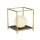 Lampe de table petite H : 20,5 cm en or blanc noir G9