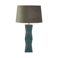 Lampe de table Bleu Gris E27 61 cm Ø 35 cm...