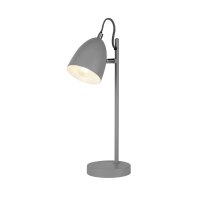 Lampe de bureau Gris réglable H : 38,5 cm E14...