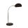 Lampe de bureau noire H : 49 cm E14 Abat-jour en verre réglable