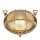 Applique extérieure IP64 E27 Ø 24 cm verre laiton massif