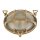 Applique extérieure IP64 E27 Ø 24 cm verre laiton massif