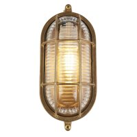 Applique extérieure laiton verre IP64 E27 Maritim...