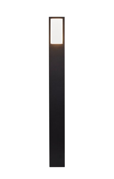 Borne déclairage IP44 GU10 73 cm noir blanc aluminium