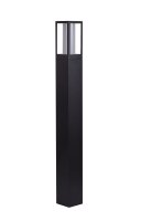 Borne déclairage IP44 GU10 73 cm noir blanc aluminium