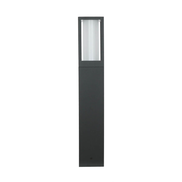 Borne déclairage IP44 GU10 45 cm noir blanc aluminium