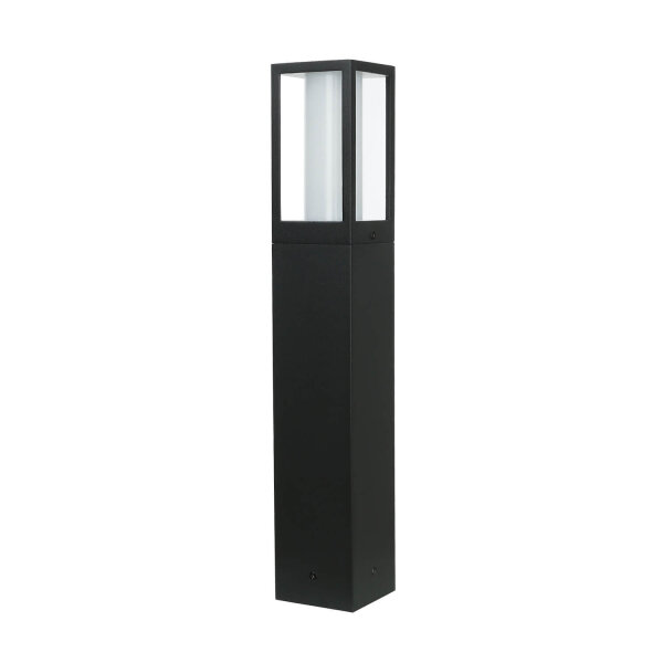 Borne déclairage IP44 GU10 45 cm noir blanc aluminium