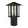 Lampe de socle noire 45 cm IP44 E27 aluminium verre