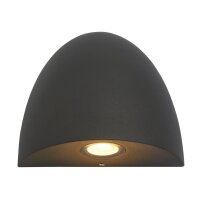 Lampe dextérieur LED Downlight IP54 noire 3000 K...