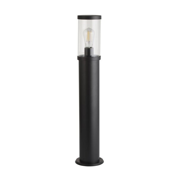 Borne déclairage IP44 73 cm E27 Noir Clair Chemin de jardin