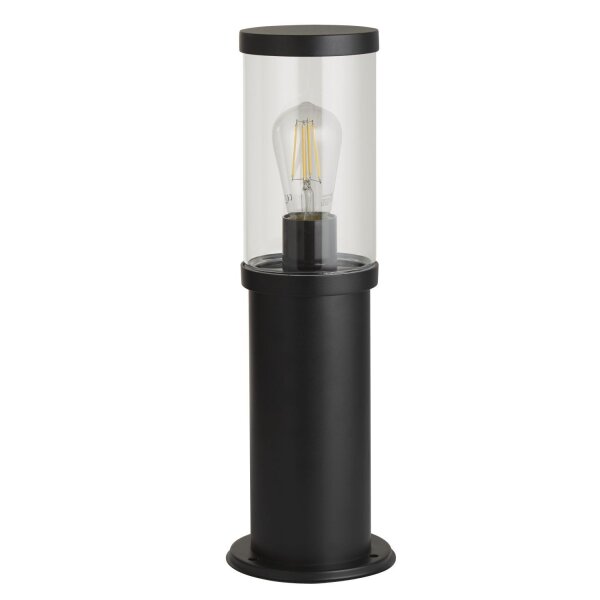 Borne déclairage IP44 E27 45 cm Noir Clair Chemin de jardin