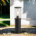 Borne déclairage IP44 E27 45 cm Noir Clair Chemin de jardin