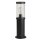 Borne déclairage IP44 E27 45 cm Noir Clair Chemin de jardin