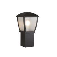 Luminaire de socle noir IP44 E27 45 cm de haut...