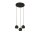 Lampe à suspendre 3 flammes Noir GU10 Ø 39 cm Métal
