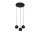 Lampe à suspendre 3 flammes Noir GU10 Ø 39 cm Métal