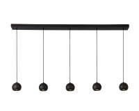 Lampe à suspendre noire longueur 160 cm H : max. 2...