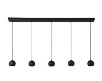 Lampe à suspendre noire longueur 160 cm H : max. 2...